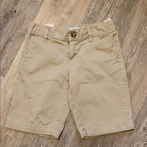Girls size 7 old navy khaki shorts
